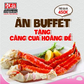 Buffet Nhật: Tặng Quà 450K + Free Đồ Uống