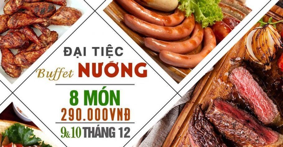 Đại tiệc Buffet nướng cao cấp chỉ 290K