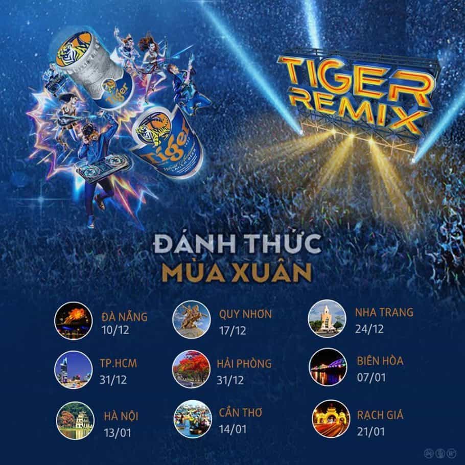 Tiger Remix có mặt tại Thế Giới Bia Lã Vọng 30/12