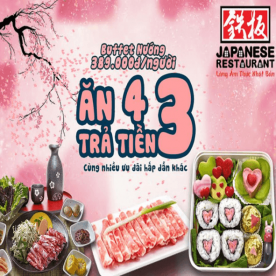 Ưu Đãi T2 Ở Sashimi BBQ Garden