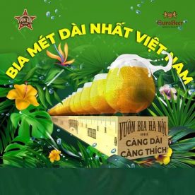 Bia dài nhất Việt Nam tại Nhà hàng Vườn Bia Hà Nội 2