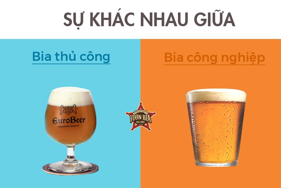 So sánh Craft Beer và Bia Công Nghiệp nhà hàng Vườn Bia Hà Nội 7