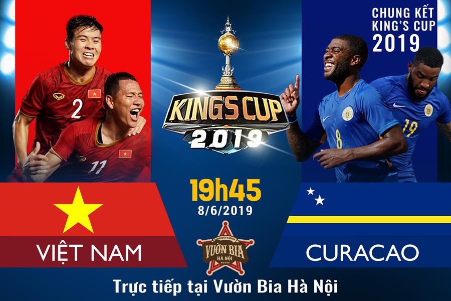 Chung kết King's Cup 2019 : Việt Nam - Curacao xem tại Vườn Bia Hà Nội