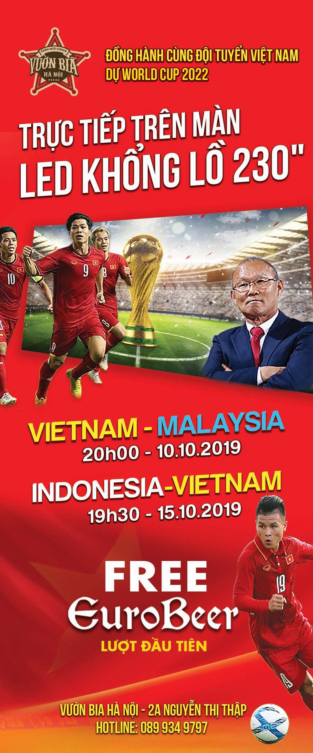 Xem vòn loại World Cup Việt Nam - Malaysia, Indonesia - Việt Nam tại Vườn Bia Hà Nội 6